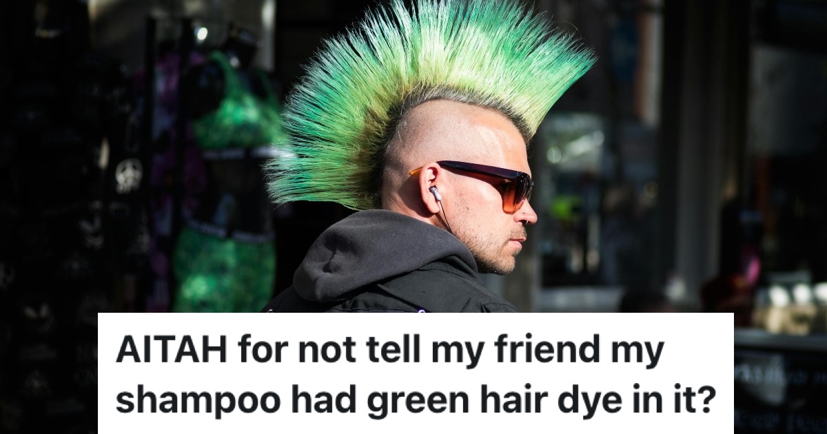 guy with mohawk and green hair