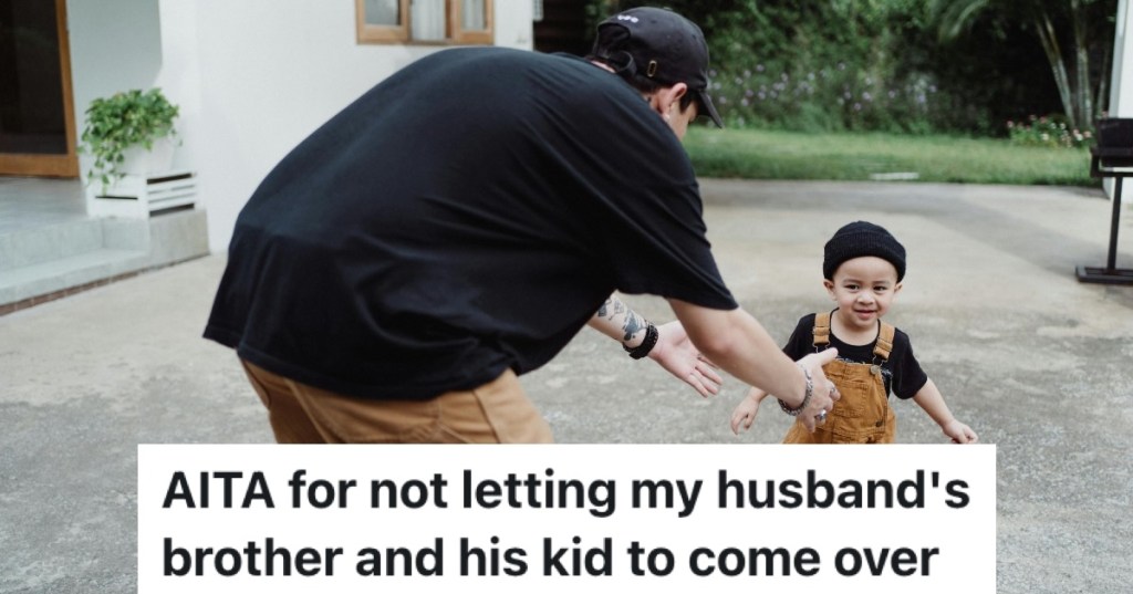 man playing with a little boy