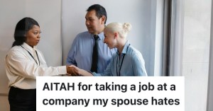 woman at a job interview