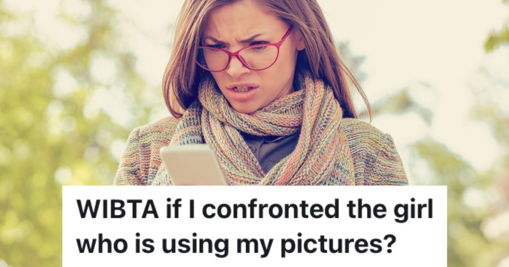 woman looking at a phone