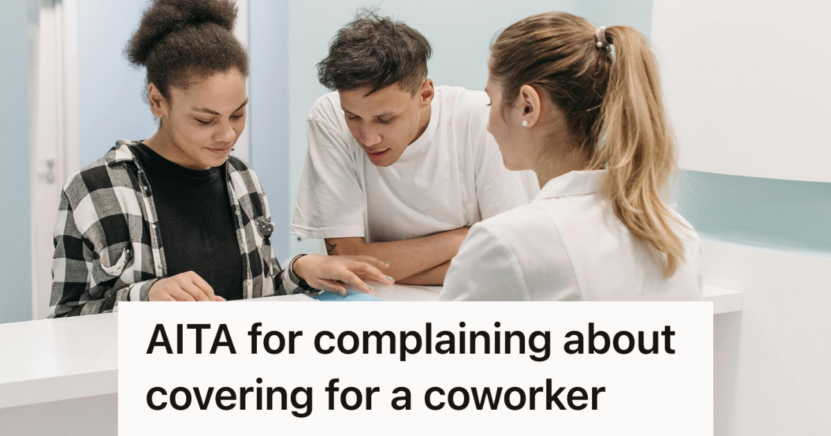 receptionist working at front desk