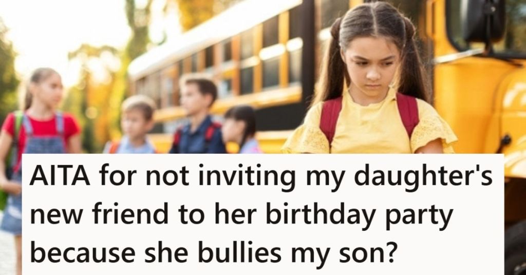 Upset girl being left out at school