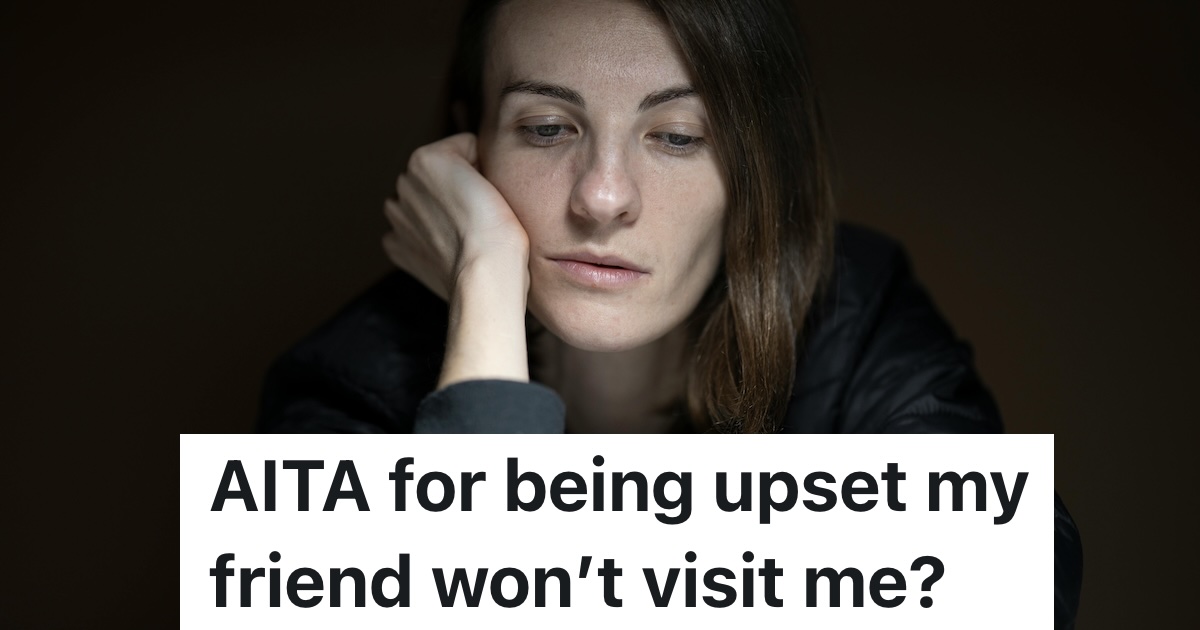 Friend Refuses To Visit For Three Years Despite Constant Invites, So She Finally Pushes Back And It Turns Into An Argument woman with head in hands looking sad