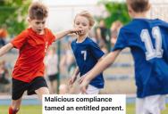 The Parents Of A Young Soccer Player Kept Yelling At The Coach To Leave Him In The Game, So The Coach Gave In And Left Him In And The Kid Quickly Got Bored