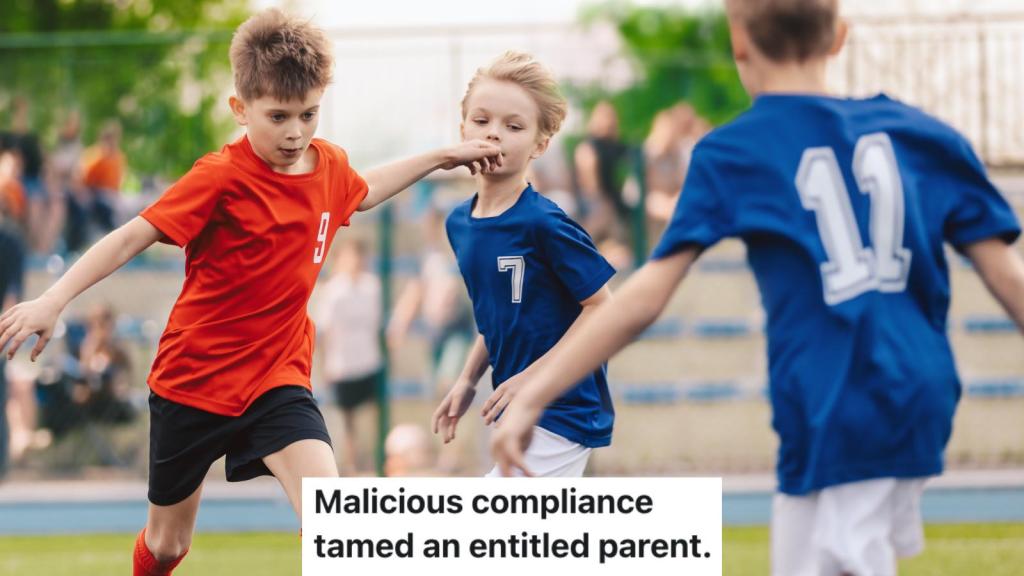 kids playing a soccer game