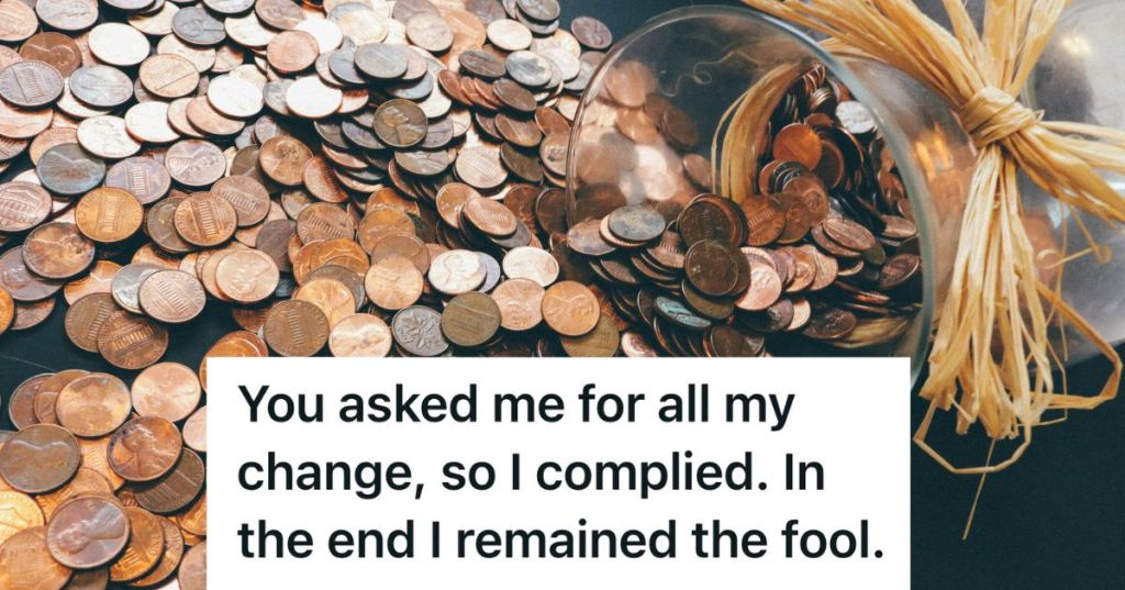 spare change on the table