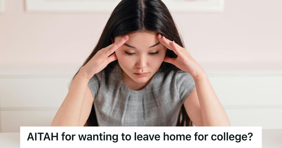 stressed high school student at her desk
