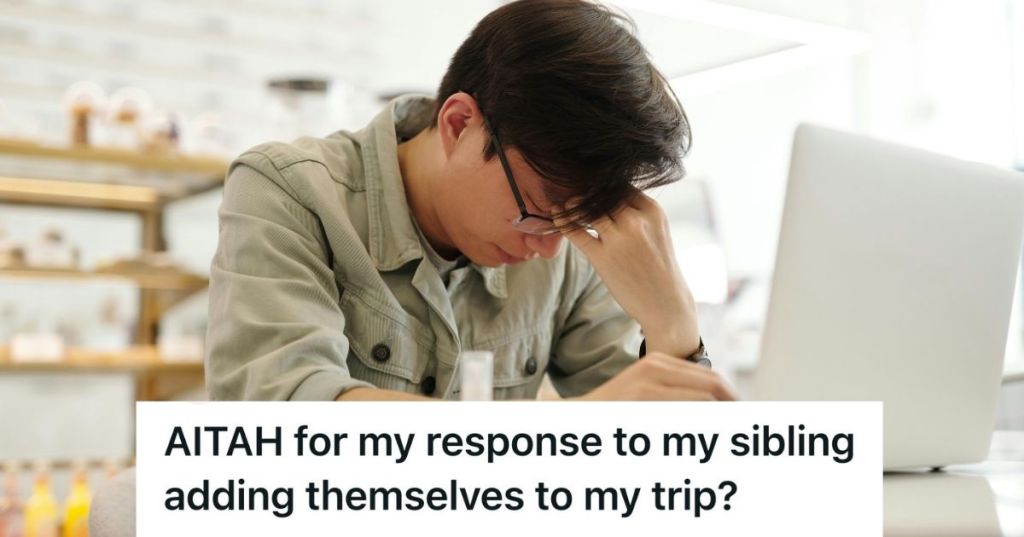 stressed man at his laptop