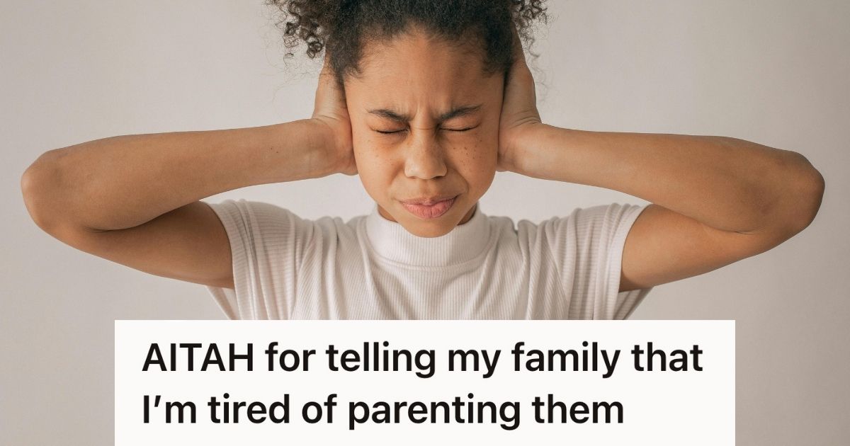stressed teenager covering her ears