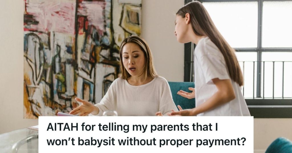 teenager fighting with her mom