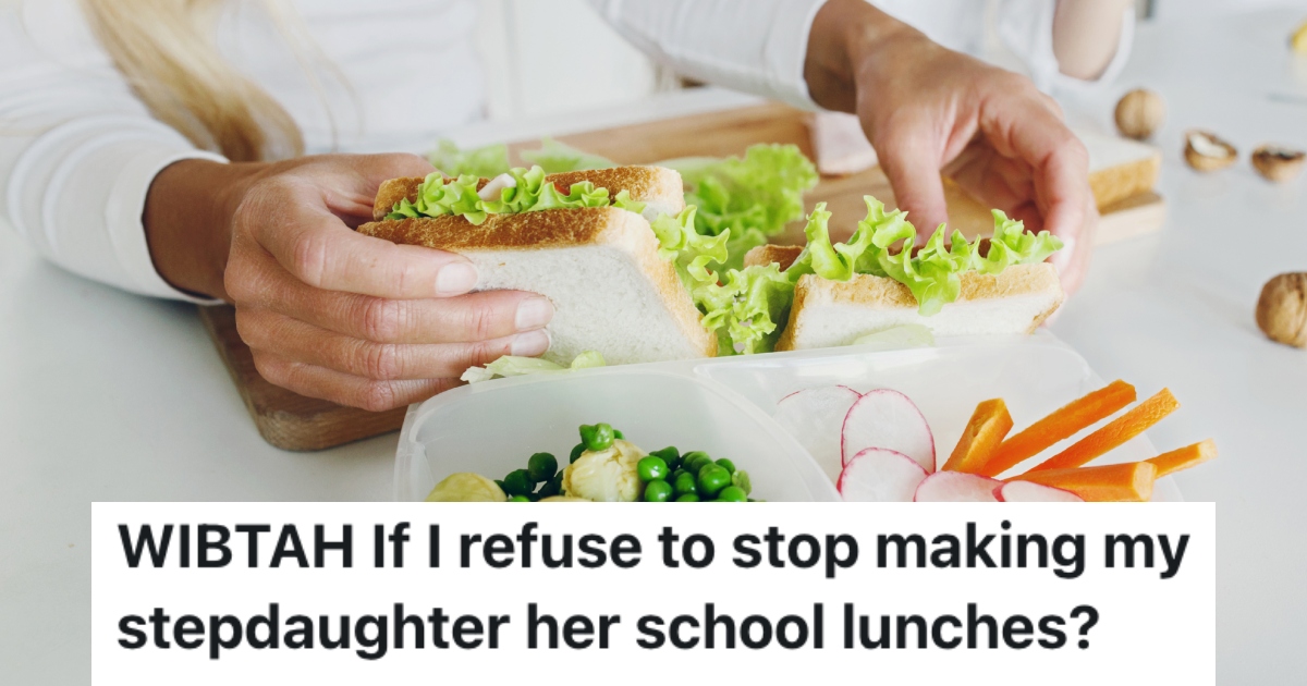 woman making a lunch