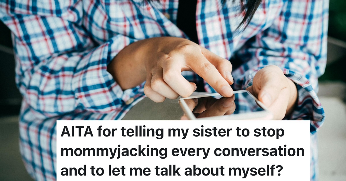 Woman Vents About Possible Job Loss in Family Chat, But The Conversation Derails When Her Sister Drops a Baby Pic person on the phone texting