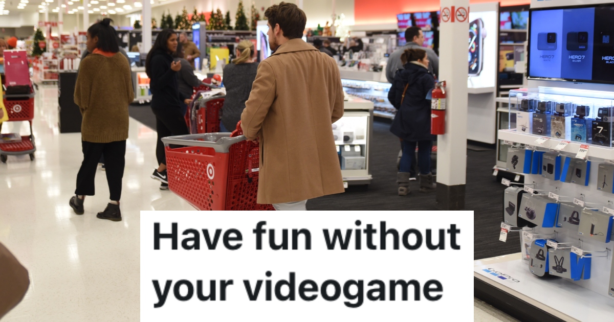 man with a shopping cart