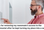 A Man’s Roommate Won’t Stop Turning The Heat Way Up, So He Changed The App Password And Took Control Of The Thermostat