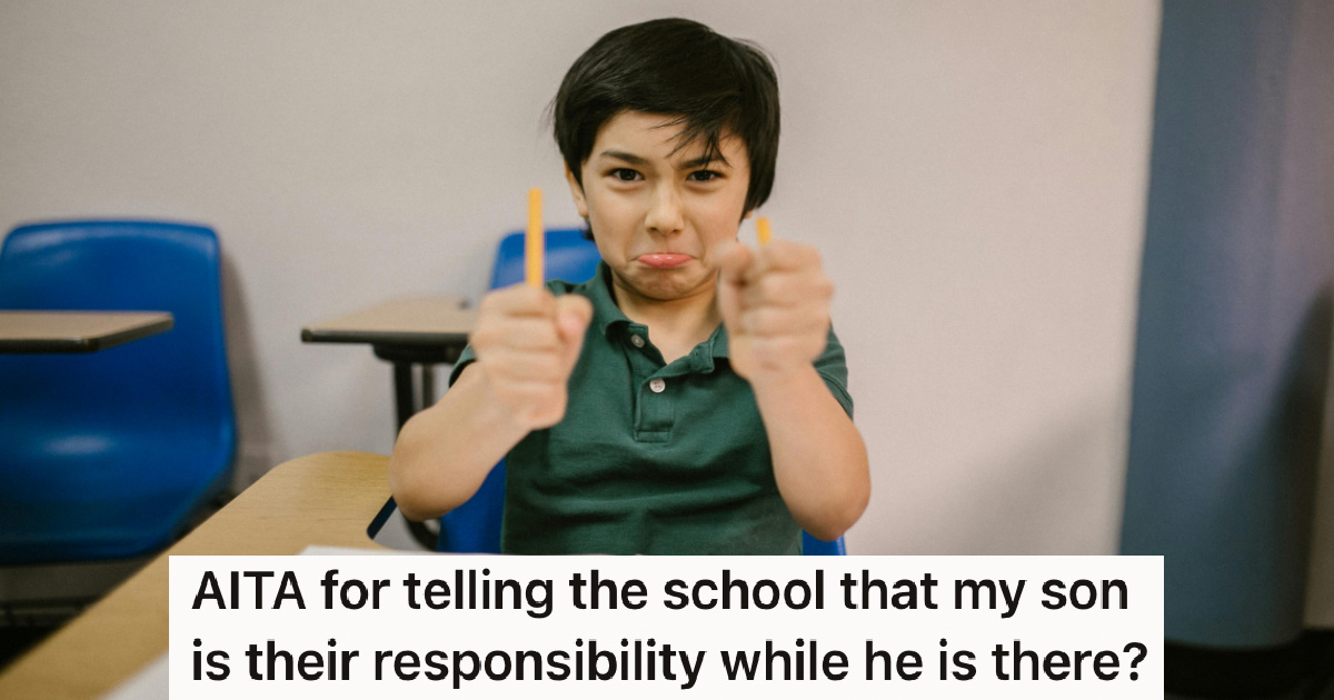 kid upset at school