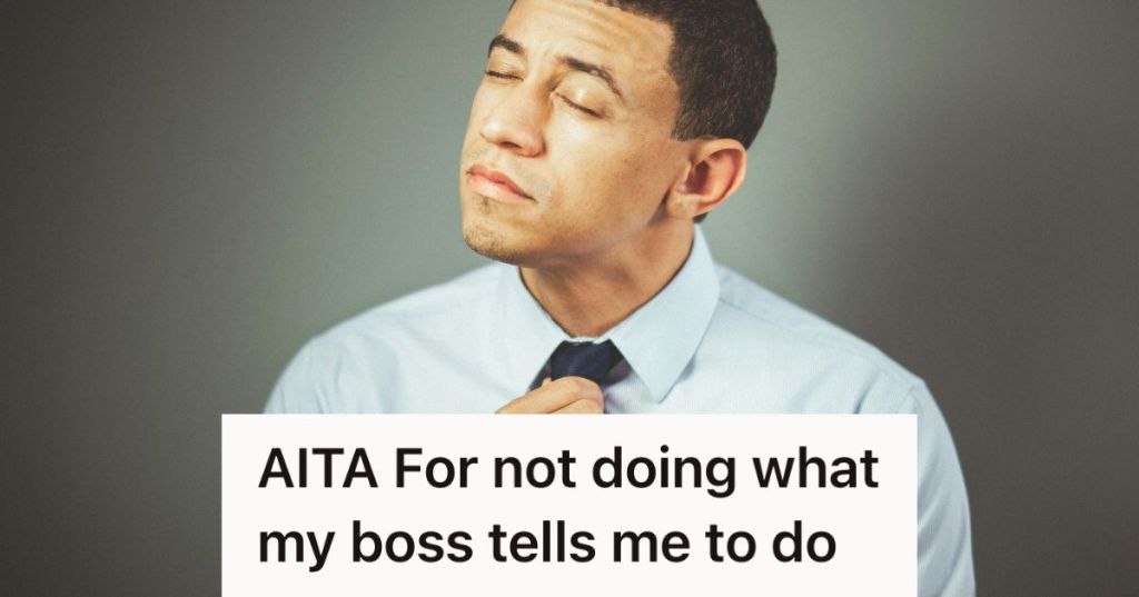uncomfortable man adjusting his tie