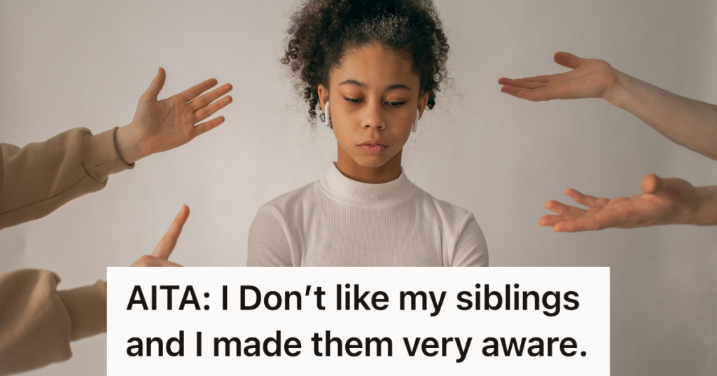 upset teen girl with angry hands around her