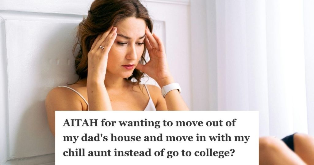 upset woman with hands on head