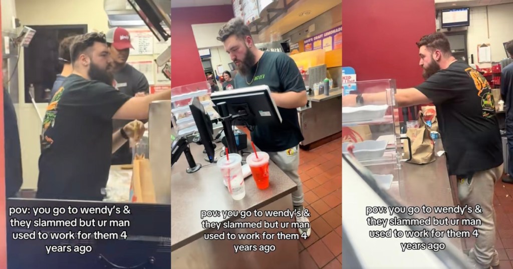 man in a Wendy's