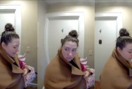 ‘Is your hair greasy, Abby?’ – A Woman Showed How Her Mom Talks To Her Through A Doorbell Camera
