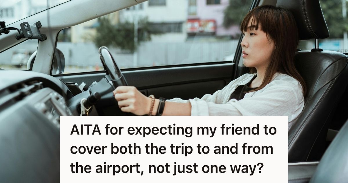 woman driving her car