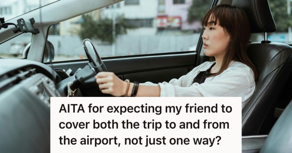 woman driving her car