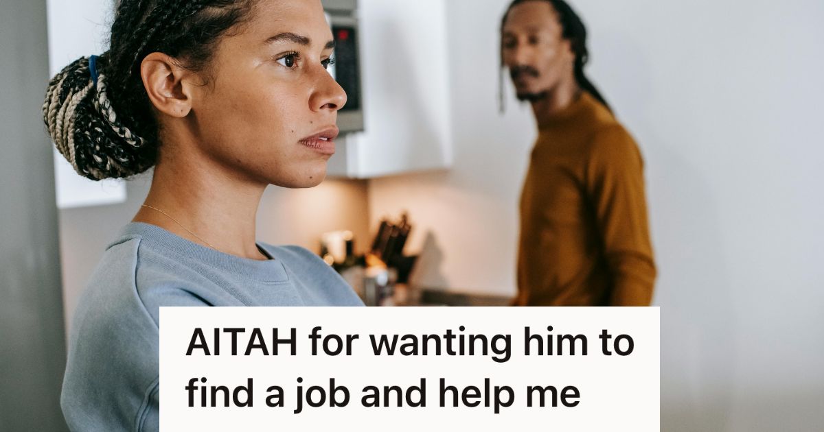 woman looking angry at her husband