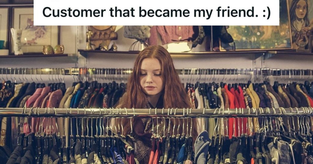 woman shopping for clothes