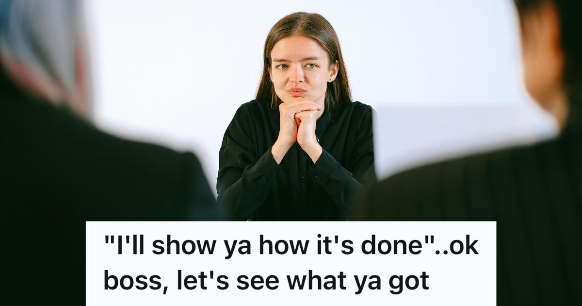 woman sitting in a meeting