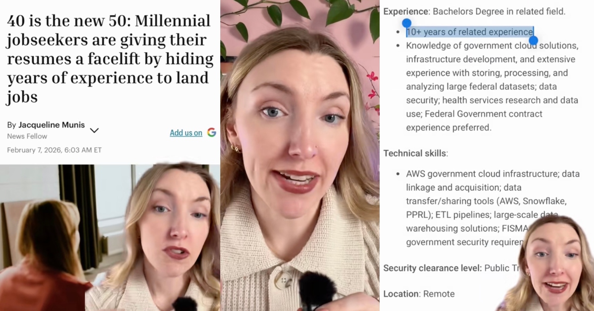 Recruiting Experts Reveal Why Thousands of Job Hunters Are Deleting Decades of Work Experience From Their Resumes woman talking about resumes