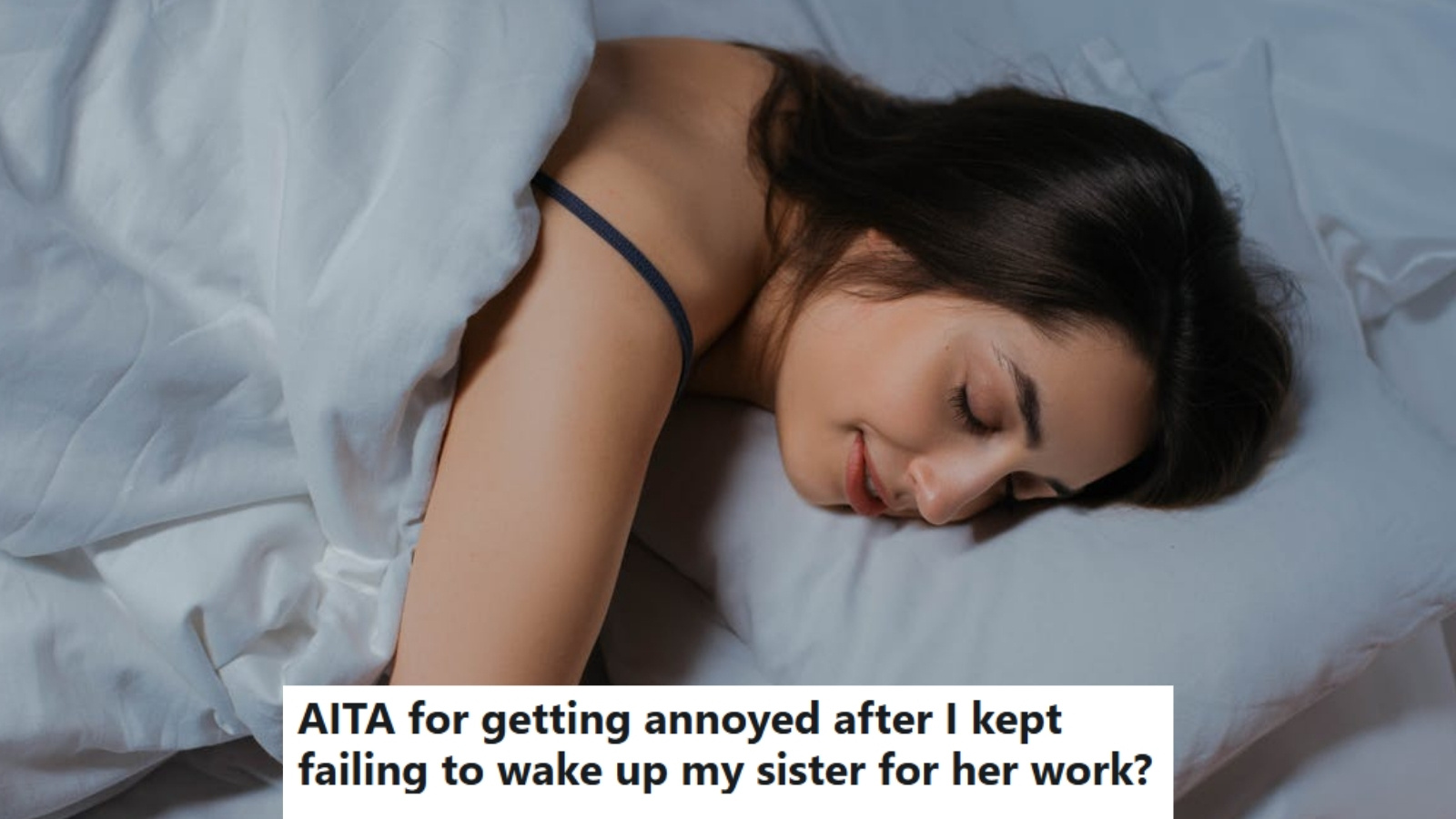 Woman sleeping in bed