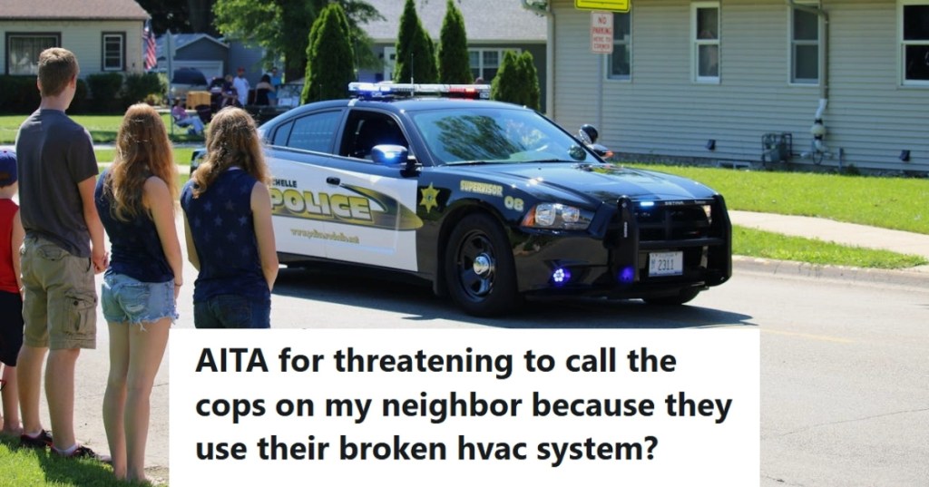 Police car parked outside