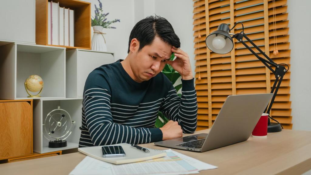 man in his office