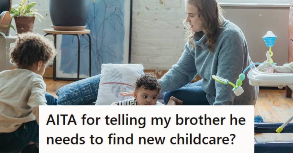 Woman caring for her brother's two sons