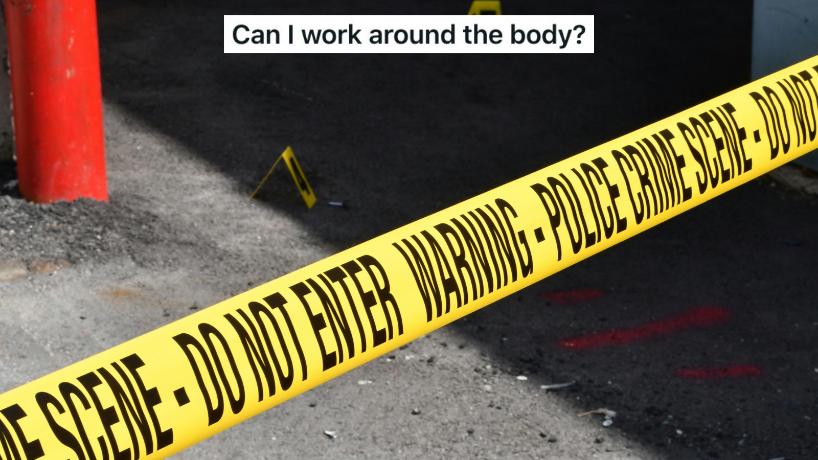 Police crime scene tape