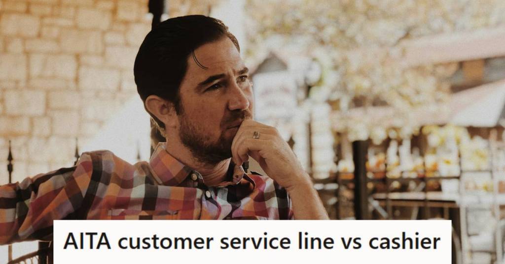 Man sitting and thinking about what he did to a cashier