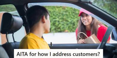 Woman with southern charm giving a customer his food