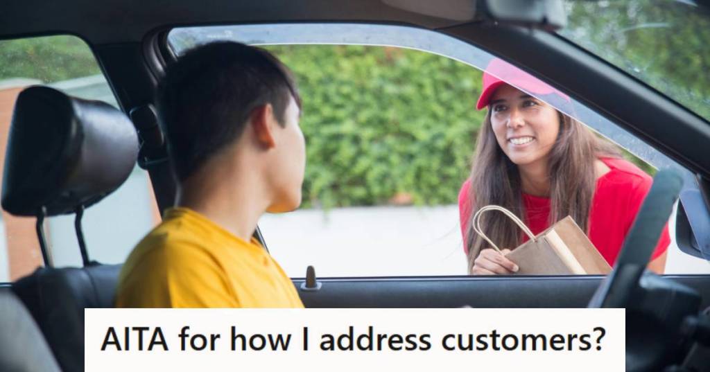 Woman with southern charm giving a customer his food