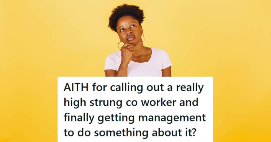 Woman thinking about if yelling at her coworker was wrong