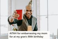He Had A Few Drinks After Helping All Day With His Grandmother’s Birthday Celebration, And His Mother Called Him Embarrassing
