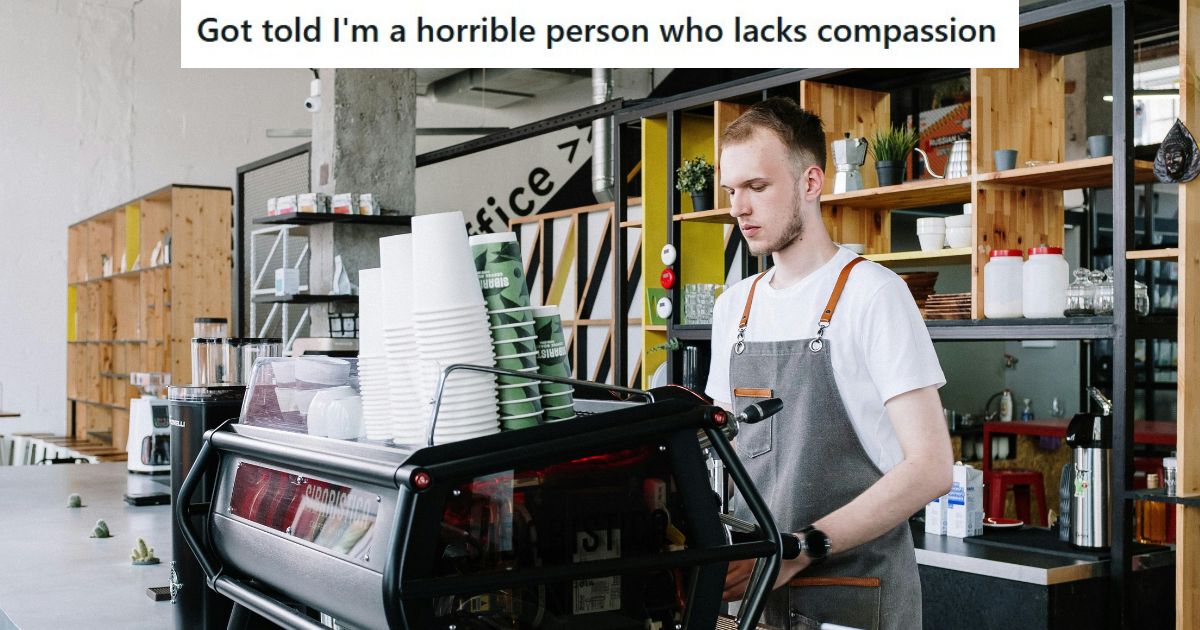 Man working as a barista