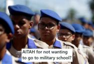 His Parents Signed Him Up For Military School Because His Brother Liked It And He Really Doesn’t Want To Go, But Also Doesn’t Want To Let Down The Family