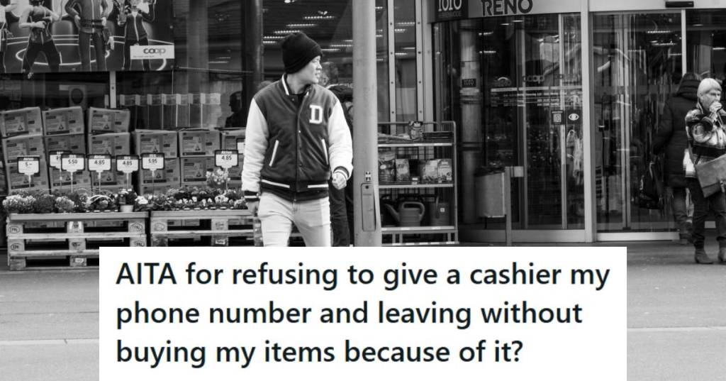 Man walking out of a store empty-handed