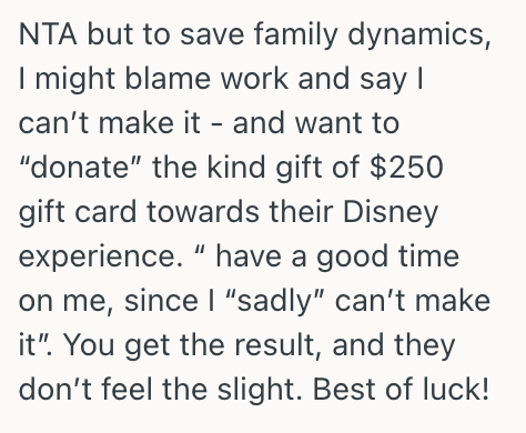 Screenshot 2026 04 07 at 5.25.31 PM Her Fiances Family Is Trying to Strongarm Her Into Going To Disney, But The Magic Is Totally Lost On Her