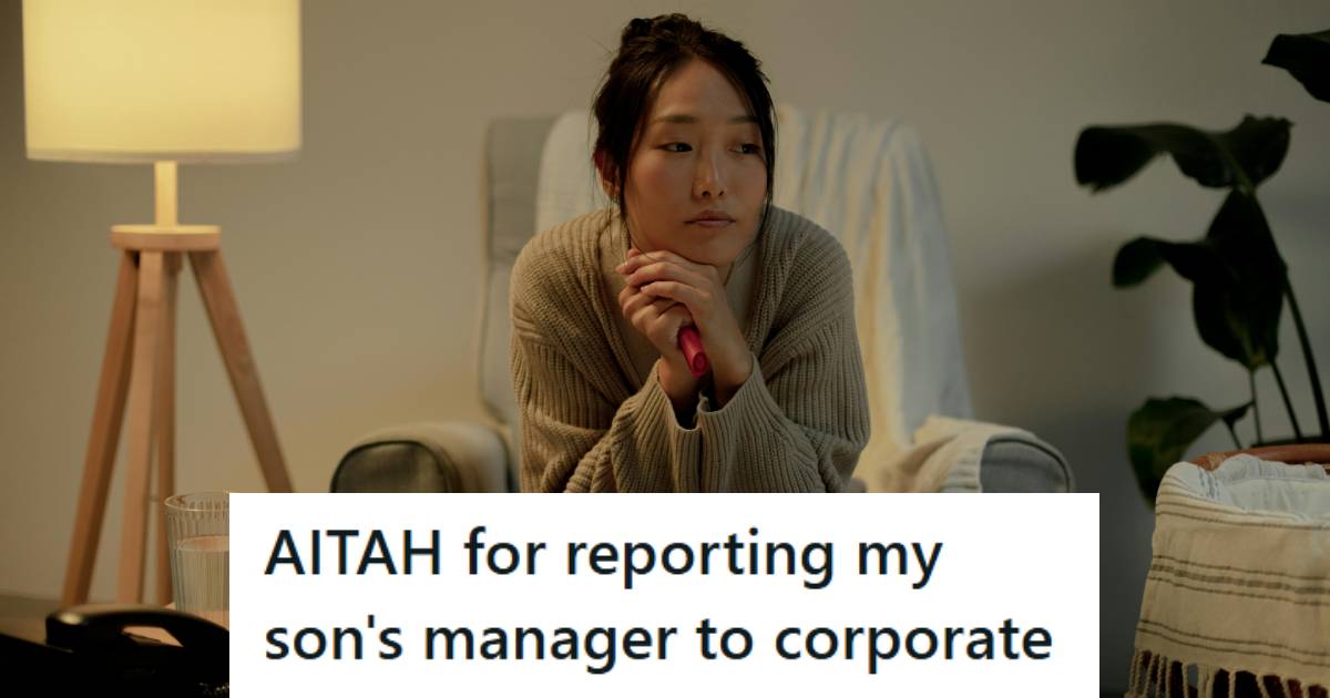 Mother sitting and thinking about if she was right or wrong