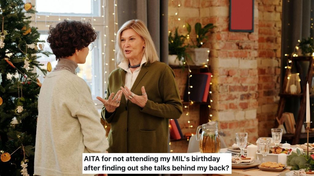 woman upset with mother-in-law