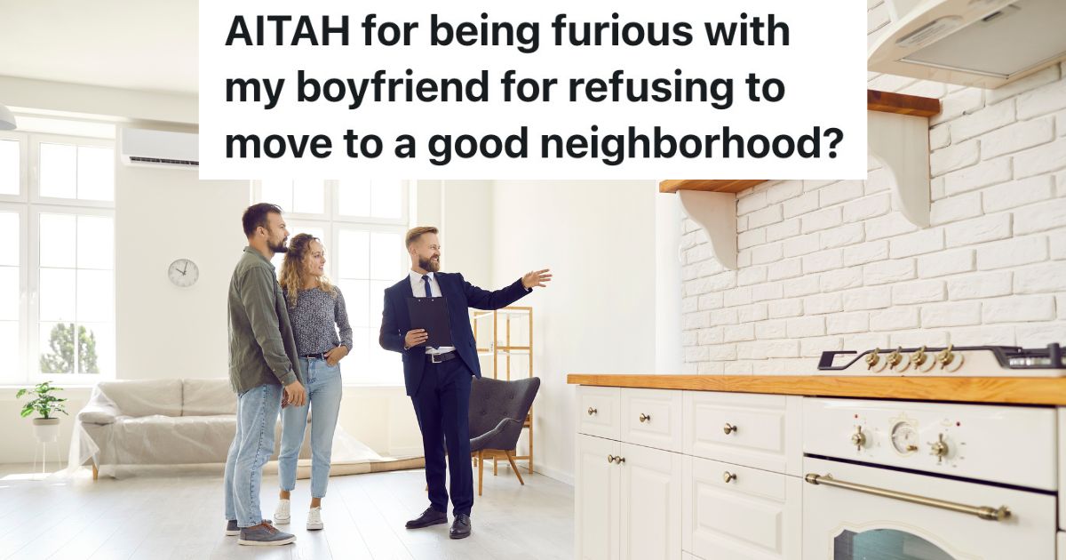 realtor showing a couple a house