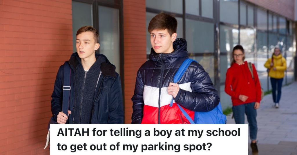 high school students walking to class