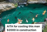 Koi Shop Employee Gives Customer Advice About His New Koi Pond, But Now The Customer Is Mad At Him For Saying The Skimmer Was In The Right Spot When It Wasn’t