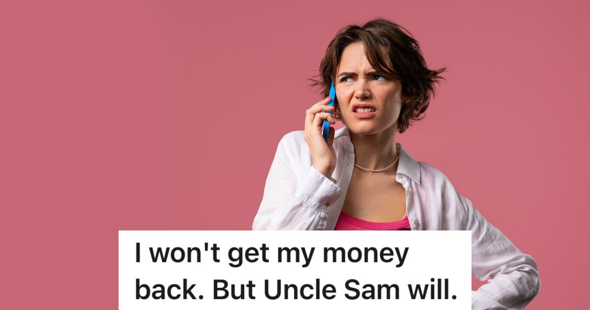 upset woman talking on the phone